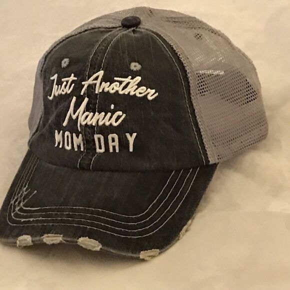 KatyDid Just Another Manic Mom Day Trucker Style Baseball Hat - Picture 4 of 11